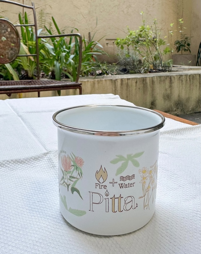 Jarro enlozado hierbas Pitta